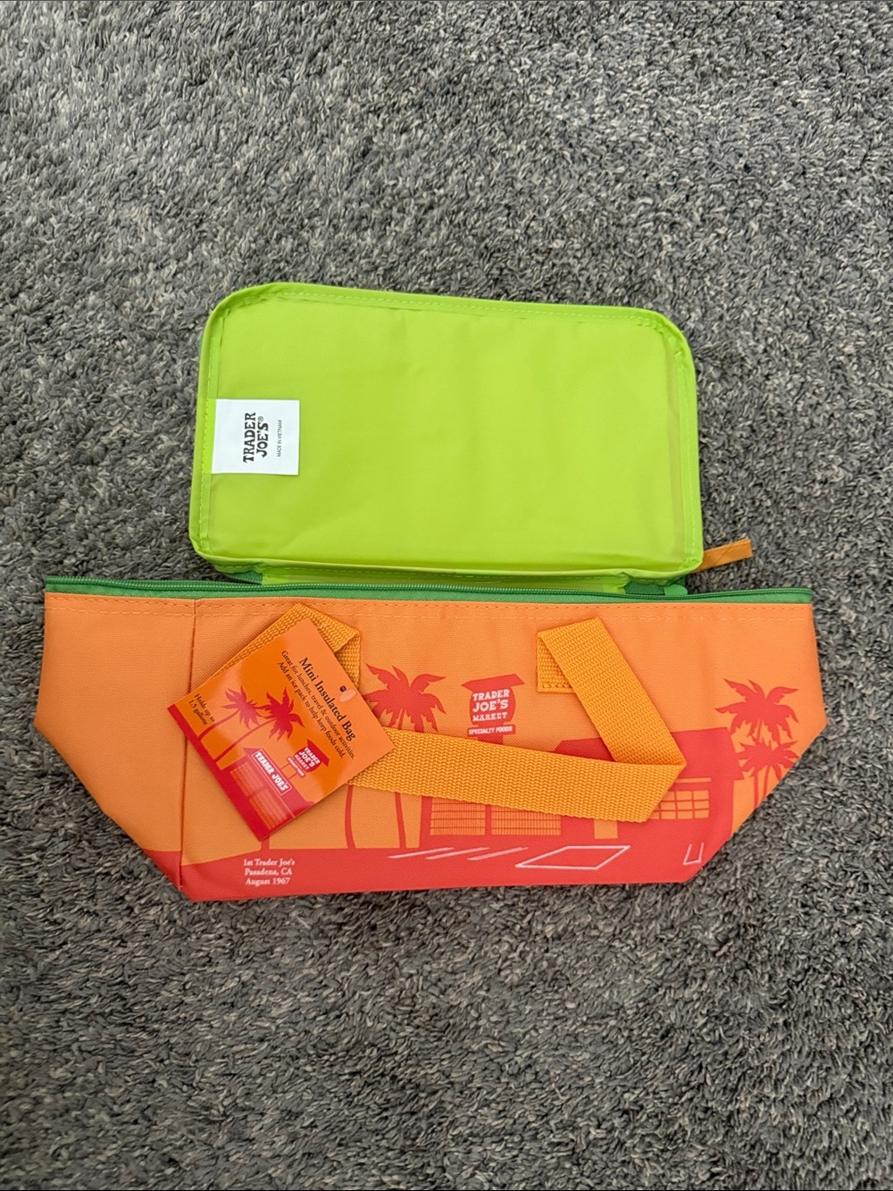 Trader Joe's Orange & Lime Lunch Bag